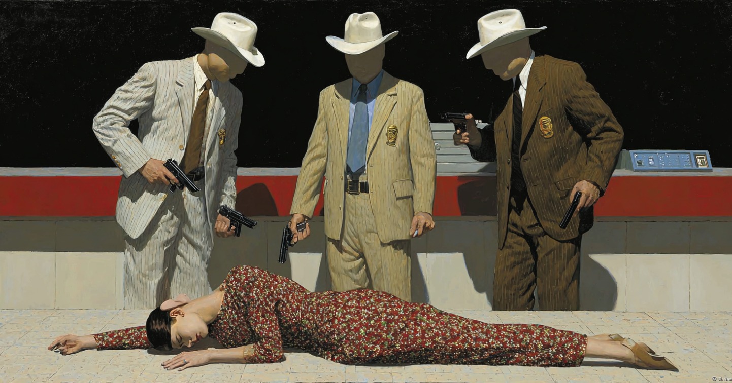 Стеклянная «линейка опознания» и папка доказательств по разбою